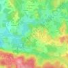Mapa topográfico Le Mont, altitude, relevo