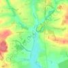 Mapa topográfico Charlay, altitude, relevo