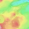 Mapa topográfico Puy de Pertuyzat, altitude, relevo