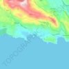 Mapa topográfico Πάργα, altitude, relevo