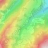 Mapa topográfico Le Villaret, altitude, relevo