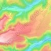 Mapa topográfico La Bousseleuf, altitude, relevo