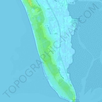Mapa topográfico La Fosse, altitude, relevo