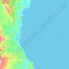 Mapa topográfico Kepulauan Sembilan, altitude, relevo