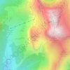 Mapa topográfico Le Mamelon Vert, altitude, relevo