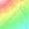 Mapa topográfico Jiwan, altitude, relevo
