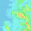 Mapa topográfico Sungai Jodoh, altitude, relevo