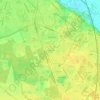 Mapa topográfico CHU Orléans, altitude, relevo