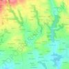 Mapa topográfico Kervoelic, altitude, relevo
