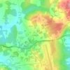 Mapa topográfico Requesende, altitude, relevo