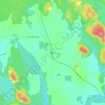 Mapa topográfico Venosta, altitude, relevo