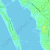 Mapa topográfico Little Sarasota Bay, altitude, relevo