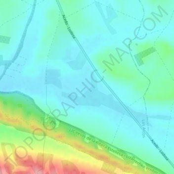 Mapa topográfico Junquera, altitude, relevo