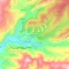 Mapa topográfico Barrio la Cascada (Barrio del Varal), altitude, relevo