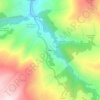 Mapa topográfico Bollacín, altitude, relevo