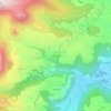 Mapa topográfico Bressouleille, altitude, relevo