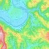 Mapa topográfico Bouquiès, altitude, relevo