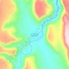 Mapa topográfico San Rafael de Agostadero, altitude, relevo