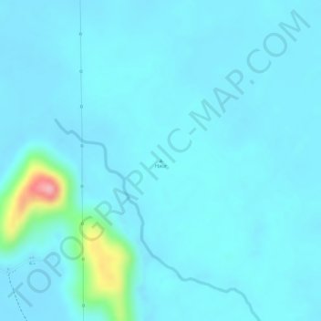 Mapa topográfico Haur, altitude, relevo