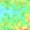 Mapa topográfico Sainte-Radegonde, altitude, relevo