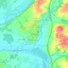 Mapa topográfico Les Rochiers, altitude, relevo