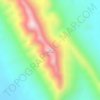 Mapa topográfico Sierra Pinta, altitude, relevo