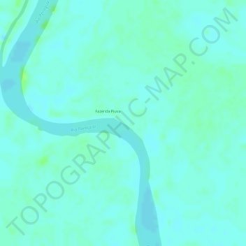 Mapa topográfico 2040,0 BZ Porto Piuva Inferior, altitude, relevo