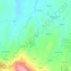 Mapa topográfico Aldeia, altitude, relevo