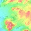 Mapa topográfico La Baume, altitude, relevo