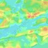 Mapa topográfico Darlington Bay, altitude, relevo
