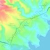 Mapa topográfico Tarowang, altitude, relevo