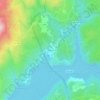 Mapa topográfico Lantemil, altitude, relevo