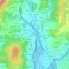 Mapa topográfico A Abanqueira, altitude, relevo