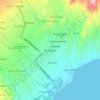 Mapa topográfico Amlapura, altitude, relevo