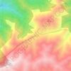 Mapa topográfico Juqin, altitude, relevo