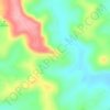 Mapa topográfico Pedra do Chapéu, altitude, relevo