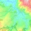 Mapa topográfico Cisarua, altitude, relevo