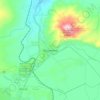 Mapa topográfico Villa Jiménez, altitude, relevo