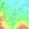 Mapa topográfico Pacet, altitude, relevo