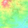 Mapa topográfico Galisteu Cimeiro, altitude, relevo