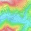 Mapa topográfico La Pierre, altitude, relevo