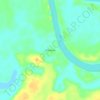 Mapa topográfico Itamarati, altitude, relevo