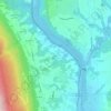 Mapa topográfico Eilloux, altitude, relevo