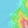 Mapa topográfico Cestaglia, altitude, relevo