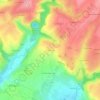 Mapa topográfico La Briaudière, altitude, relevo