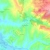 Mapa topográfico Toxofal de Baixo, altitude, relevo