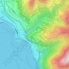 Mapa topográfico Glion, altitude, relevo