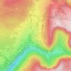 Mapa topográfico Gobet, altitude, relevo