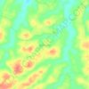 Mapa topográfico Alam Jaya, altitude, relevo