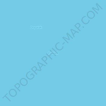 Mapa topográfico Paleleh, altitude, relevo